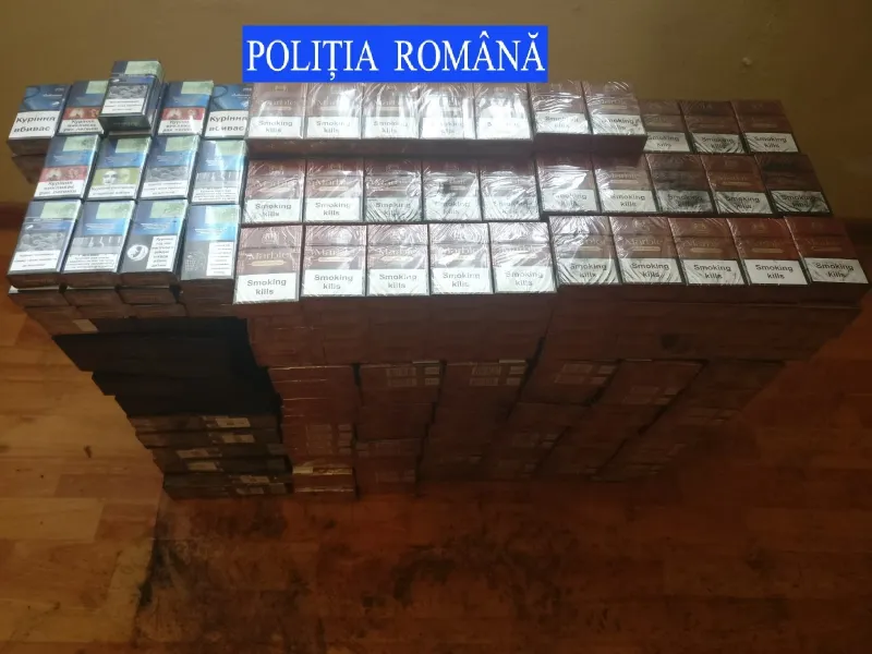 Percheziții la locuința unui suspect de contrabandă cu țigări
