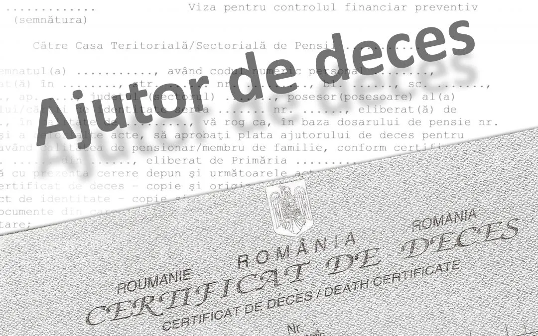 Ajutor de înmormântare, majorat din 15 martie