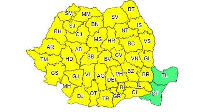 Un nou Cod galben de ploi în Neamț