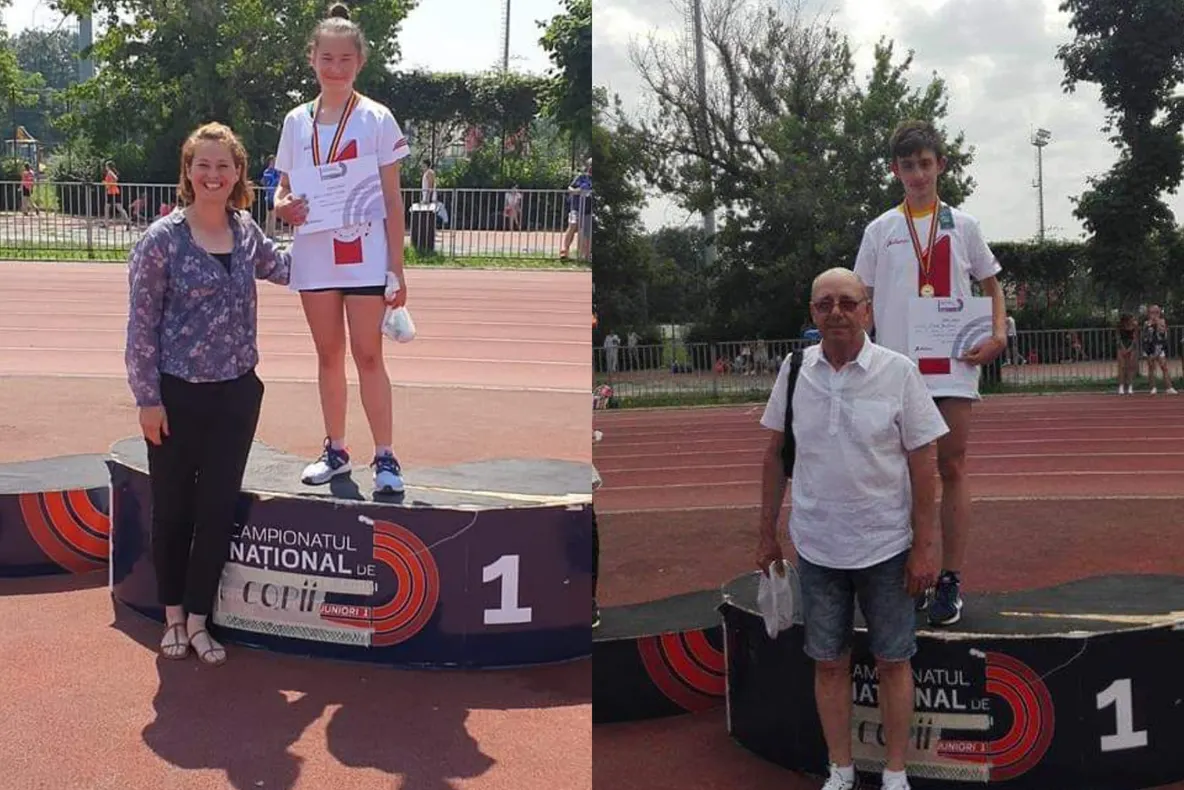Sara Cristea și Darius Gavriloaia, ”copiii de aur” ai atletismului pietrean