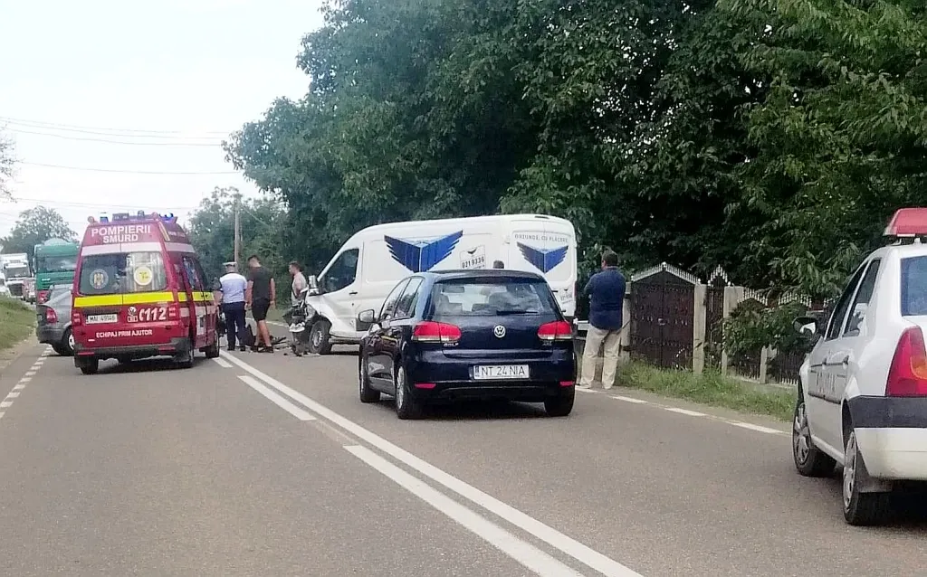 Accident cu două victime la Dobreni (FOTO)