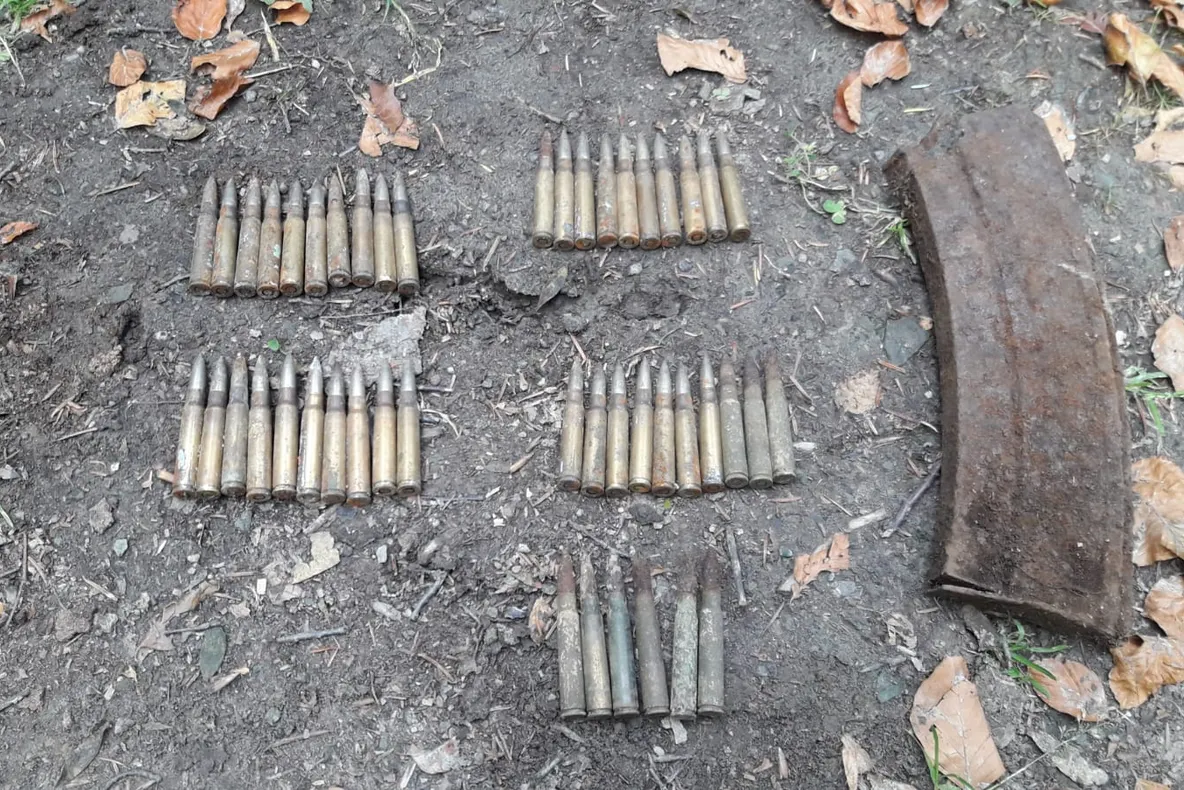 46 de cartușe, descoperite în timpul unei şedinţe de pregătire de specialitate a pirotehniștilor