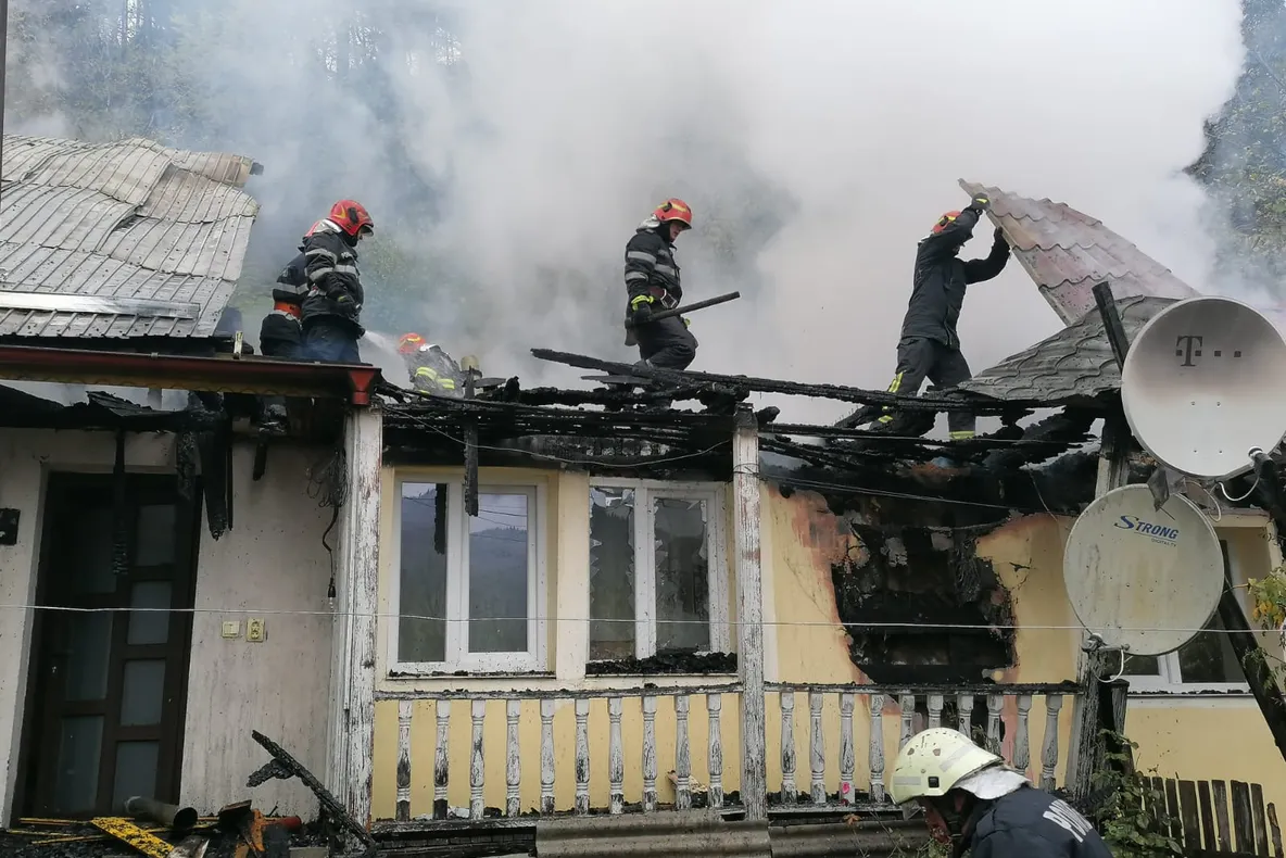 Zi de foc pentru pompierii nemțeni (FOTO)
