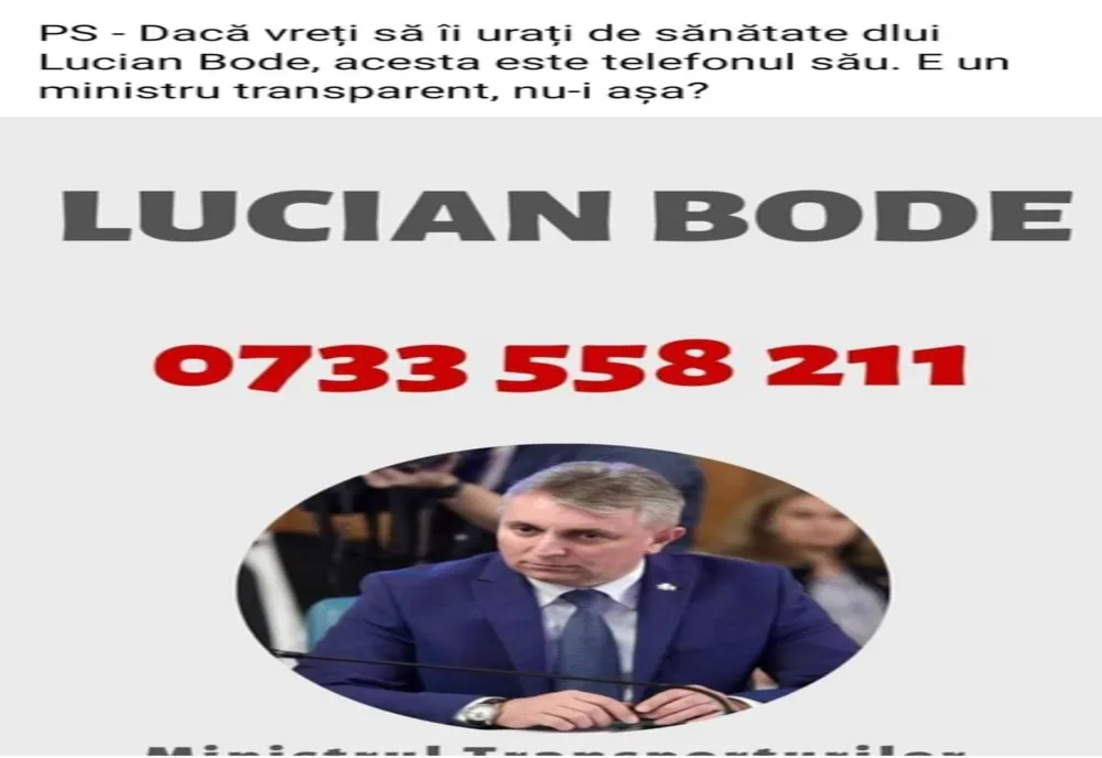 Ionel Arsene publică numărul de telefon al ministrului Transporturilor