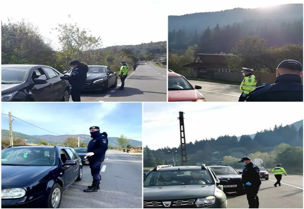 Misiuni desfășurate de forțele de ordine în localitățile carantinate Tarcău și Tașca