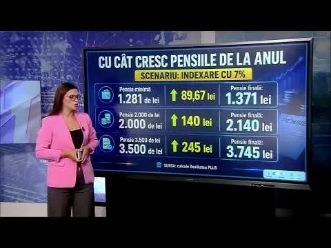 Pensionarii ar putea beneficia de prima majorare a veniturilor după o pauză de doi ani. CALCULE Realitatea Plus