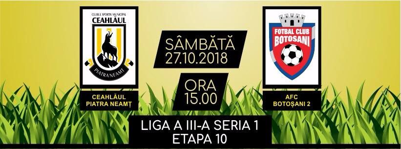 Duelul CSM Ceahlăul - FC II Botoșani, condus de o brigadă de femei arbitri