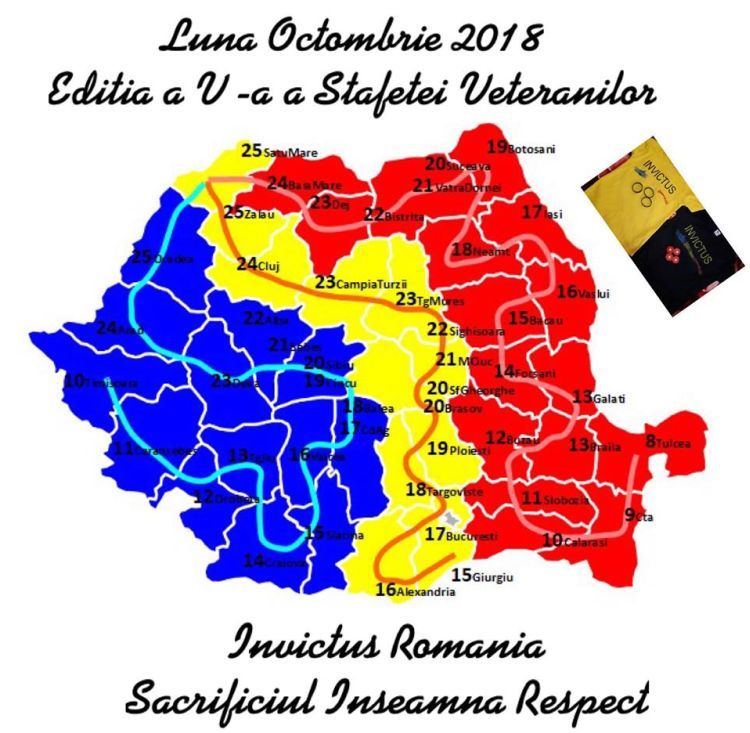 Ștafeta Veteranilor ajunge mâine la Piatra-Neamț