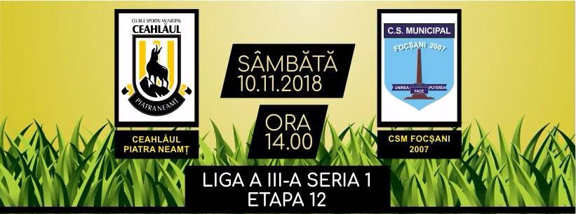 Ultimul joc acasă. CSM Ceahlăul - CS Municipal Focșani