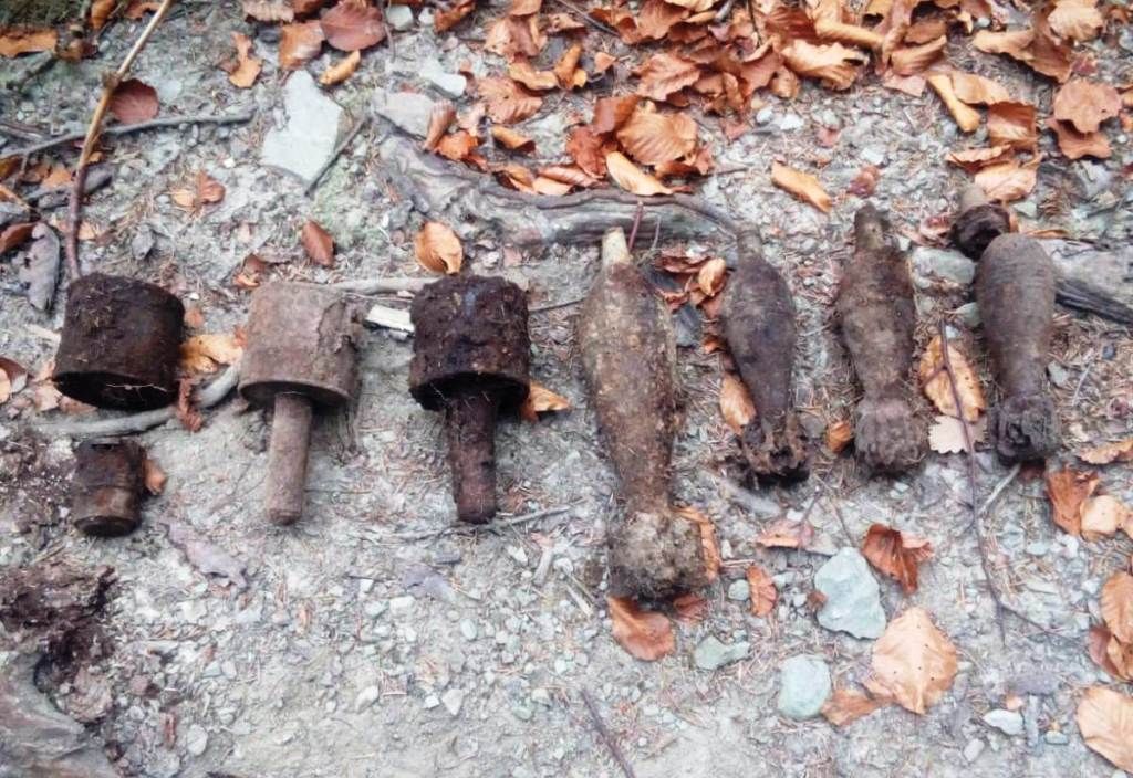 Proiectile descoperite de ”căutătorul de comori”