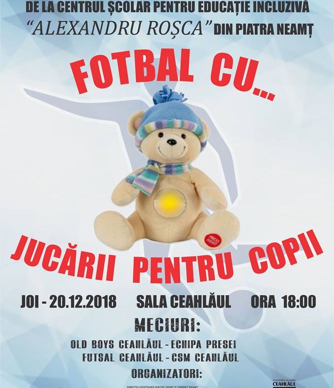 Ajută-l pe Moș Crăciun să umple sacul la Fotbal cu...jucării pentru copii!