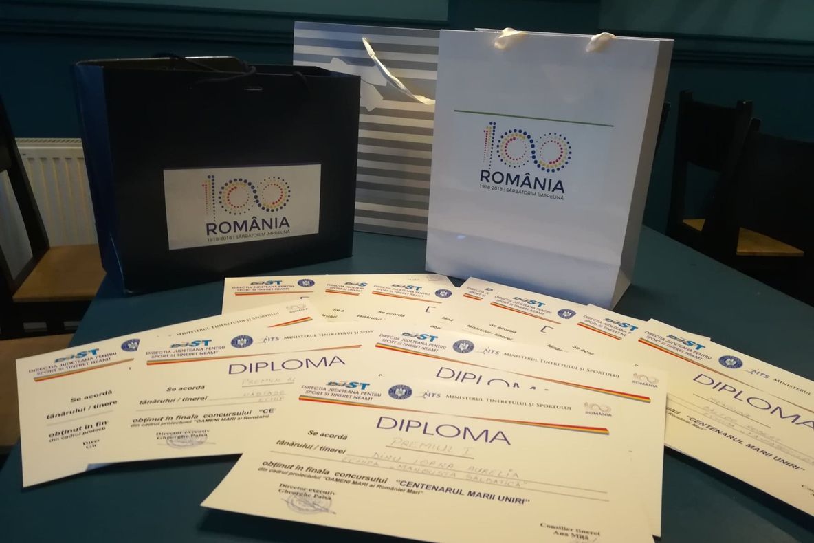 Câștigătorii concursului de cultură generală „Centenarul Marii Uniri”