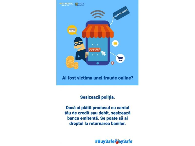 Prevenirea fraudelor comerciale în mediul online, prima temă din cadrul campaniei „ Sărbători în siguranță”