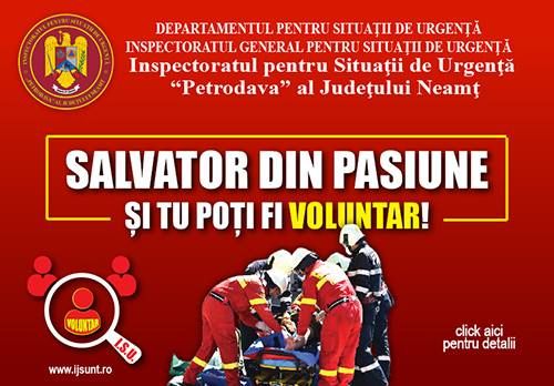 ISU Neamț caută voluntari. Condițiile pe care trebuie să le îndepliniți pentru a deveni salvatori în timpul liber