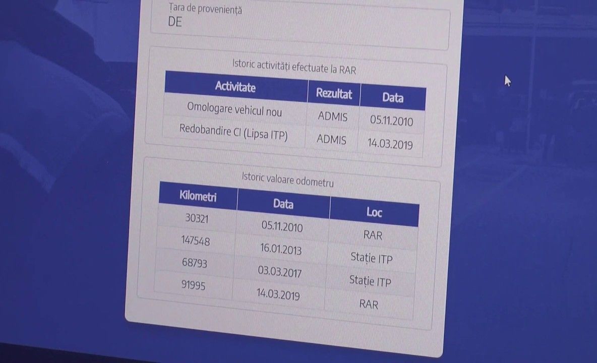 Poți verifica istoricul vehiculului prin aplicația lansată de RAR (VIDEO)