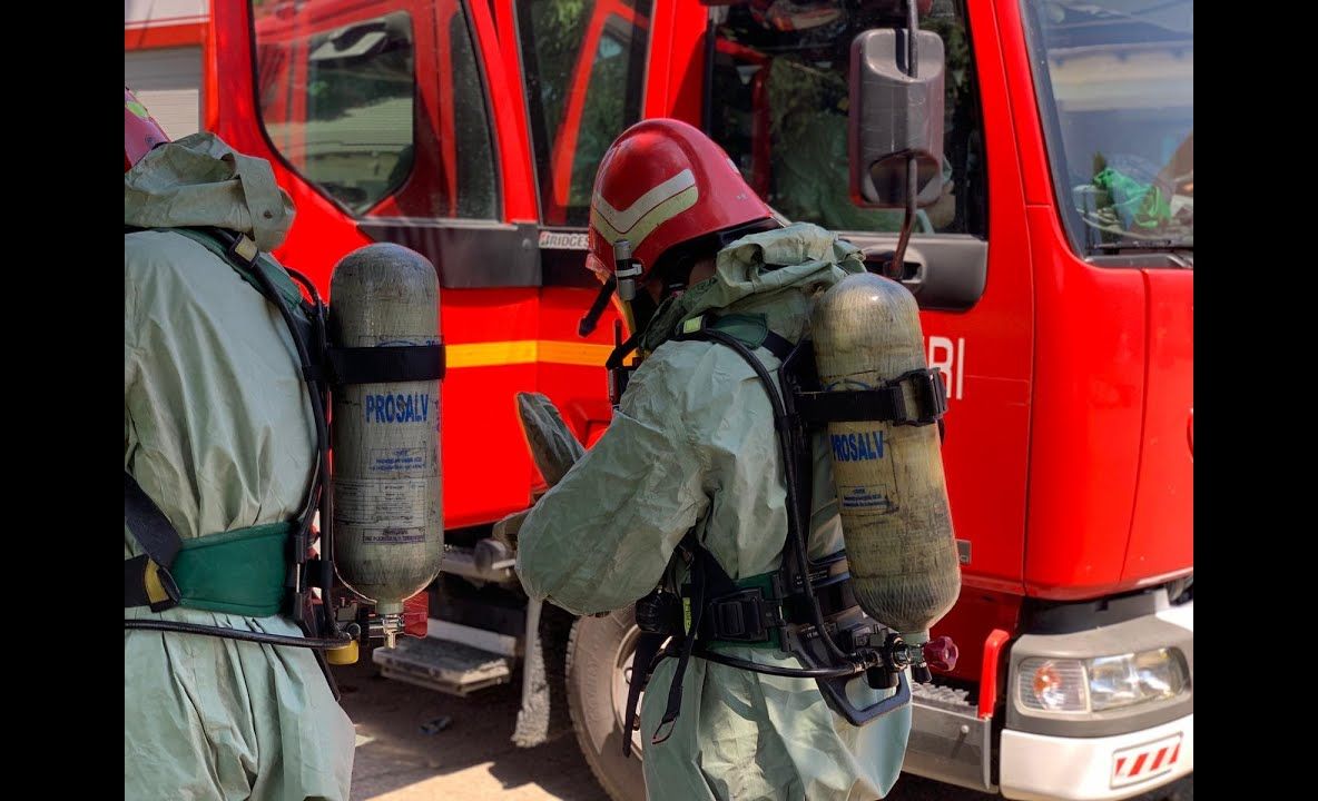 Exercițiu la Săvinești! „Accident chimic cu aplicarea Planului Roşu” (FOTO-VIDEO)