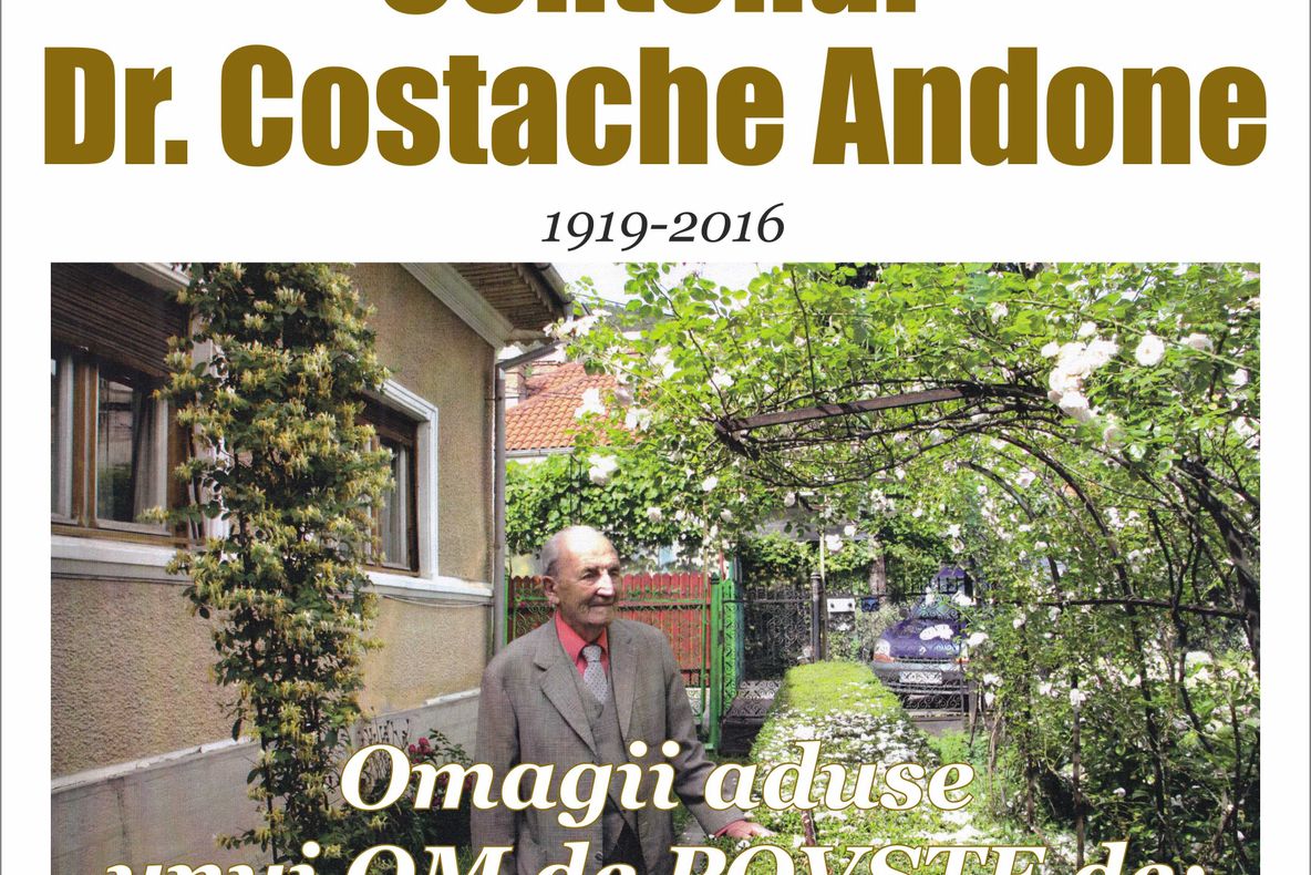 Centenar Dr. Costache Andone, evocat astăzi la Biblioteca Județeană