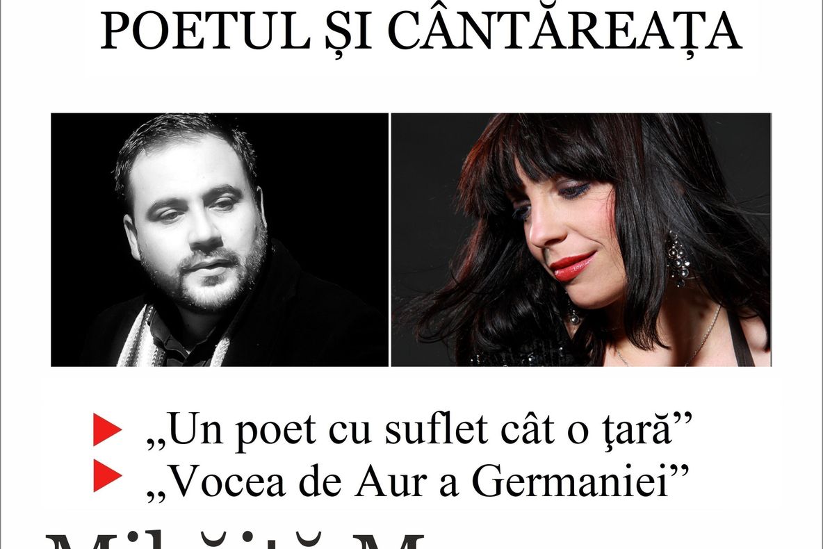 „Mica artă – Poetul și Cântăreața “, recital de poezie și jazz, la Biblioteca Județeană