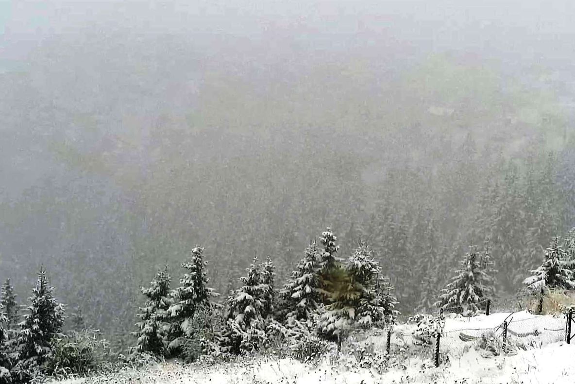 Temperaturi scăzute și iarnă pe Ceahlău (FOTO)