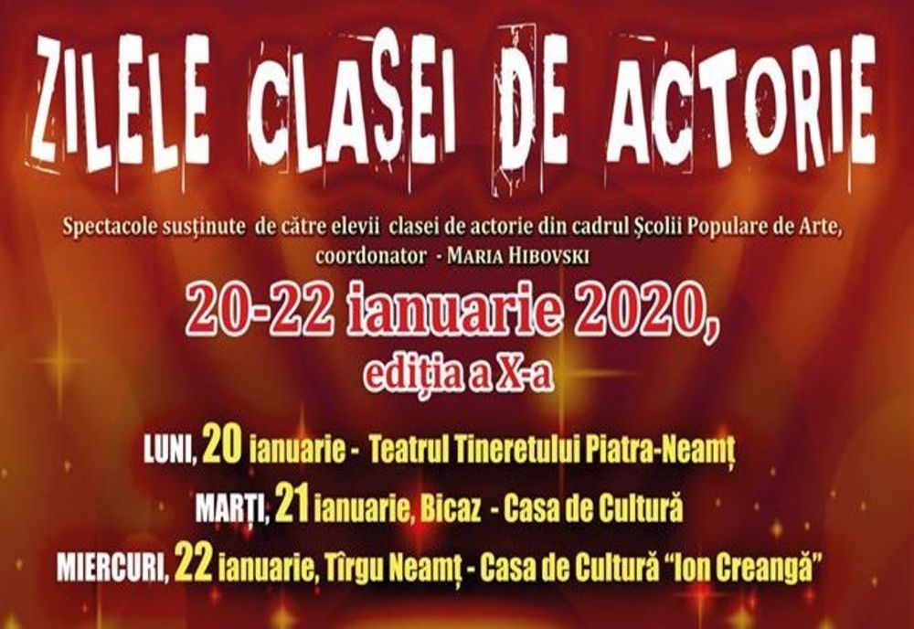 Zilele clasei de actorie, ediția a X-a