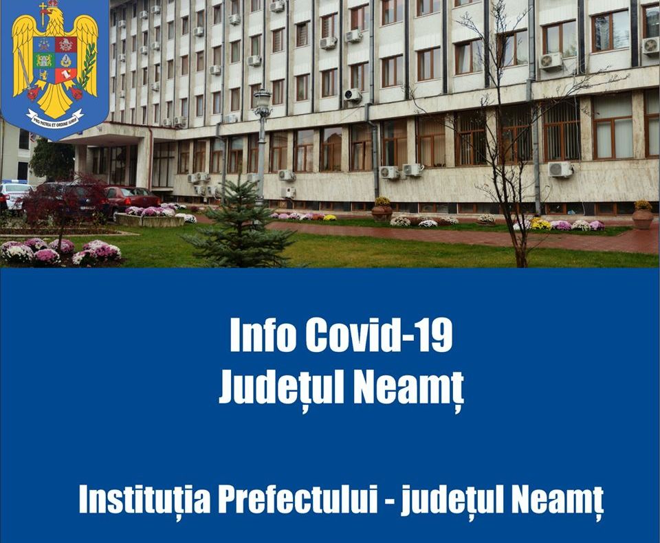 Coronavirus : situația în județul Neamț 13 martie ora 12:00