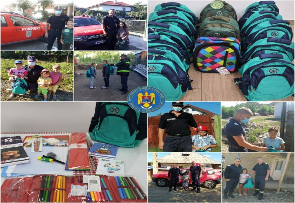 Inimă de salvator! De ziua lor, pompierii nemțeni au venit în ajutorul copiilor nevoiași