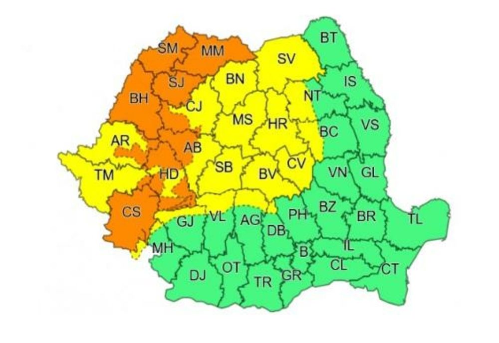 Avertizarea meteo, actualizată! Unde lovesc furtunile și grindina