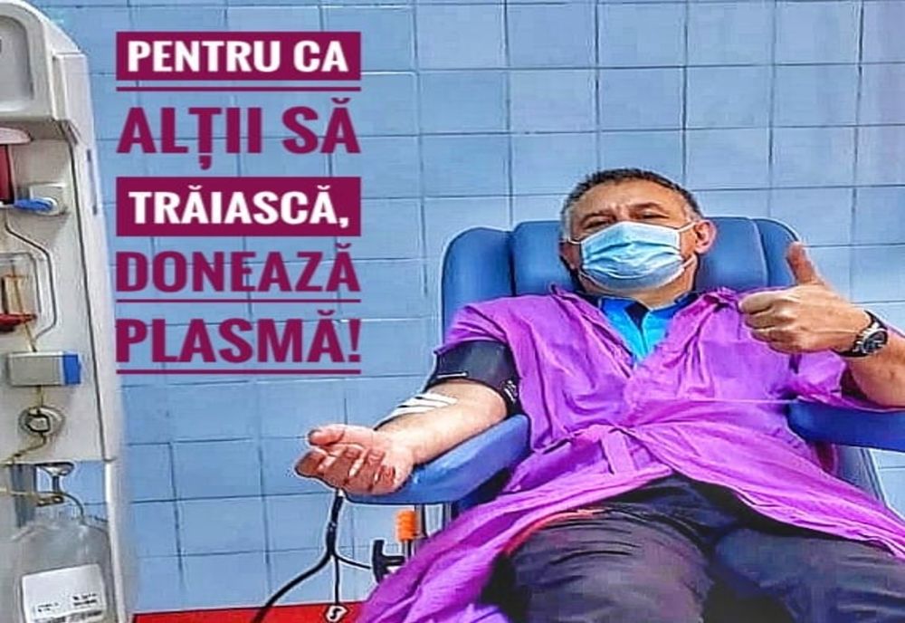 Un jandarm nemțean, vindecat de Covid-19, a donat plasmă convalescentă.