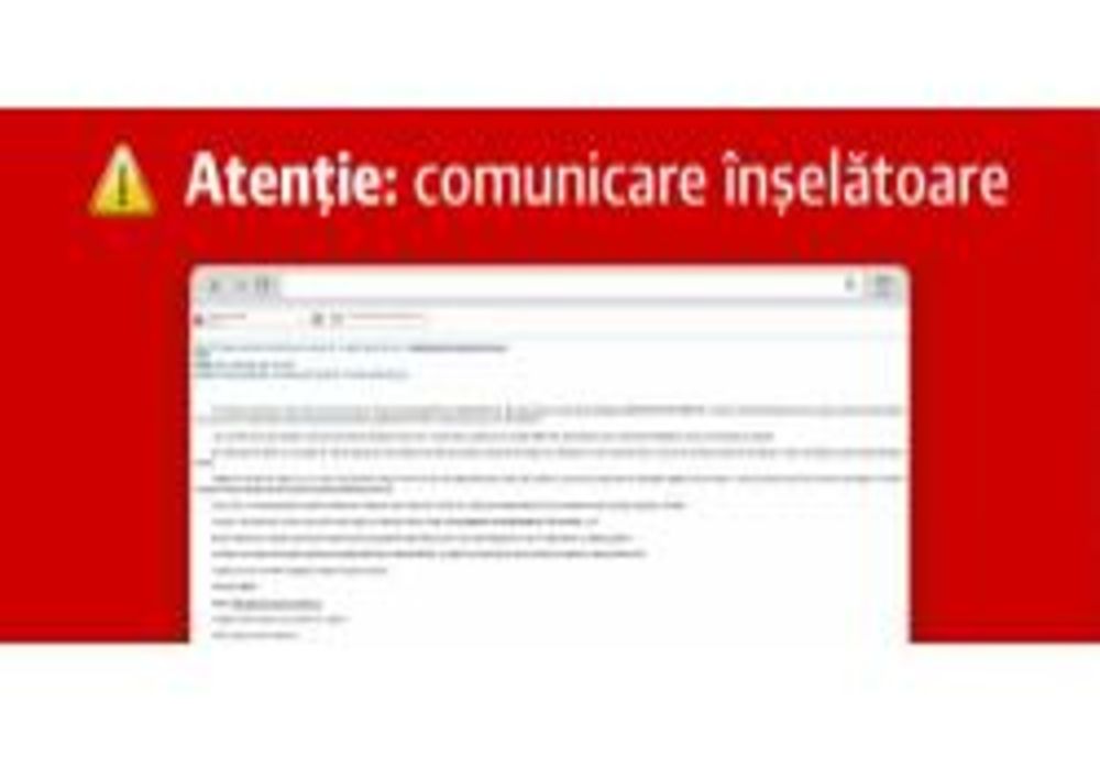 ATENȚIE, COMUNICARE ÎNȘELĂTOARE -Avertismentul Ministerului Economiei, Antreprenoriatului și Turismului 