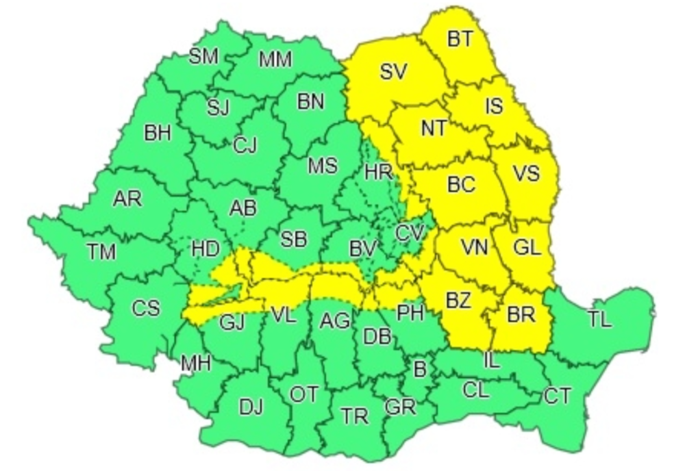 Cod galben de NINSORI și VISCOL