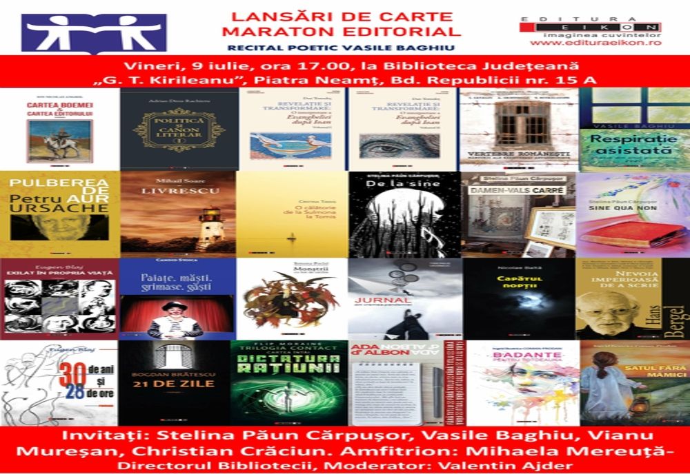 Maraton editorial Eikon la Biblioteca Județeană