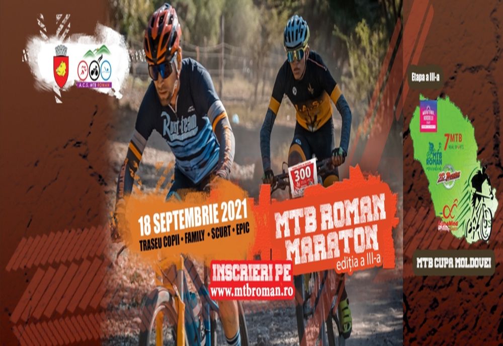 Peste 100 de cicliști vor să concureze la MTB Roman Maraton