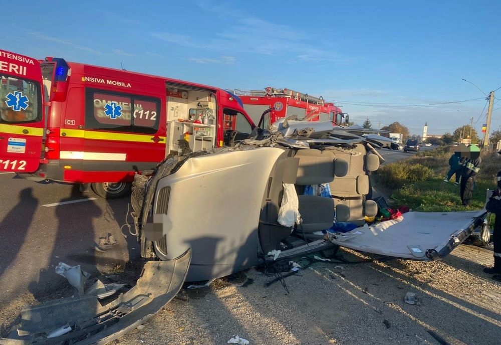 Salvatori în timpul liber! Accident grav pe E 85