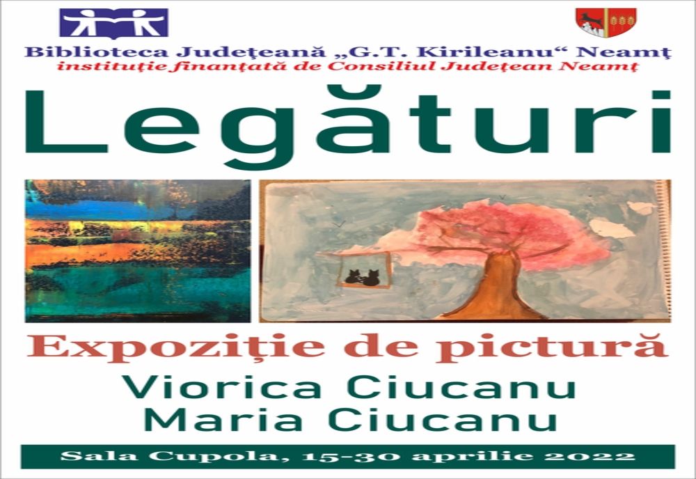 Expoziție de pictură „Legături“, la Biblioteca Județeană