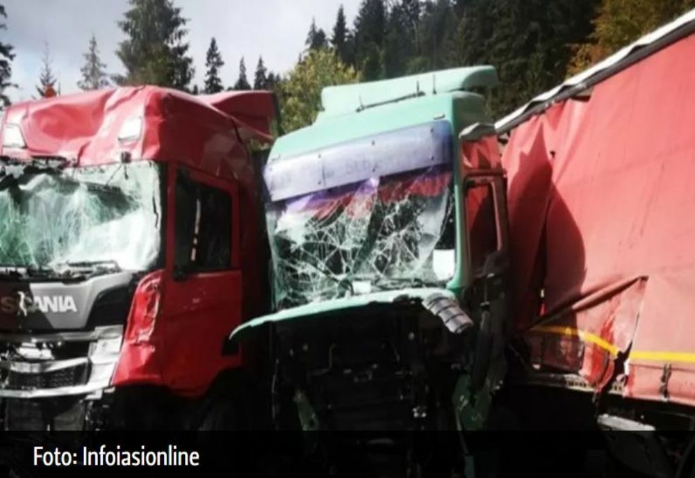 Accident MORTAL în județul Neamț. 2 TIR-uri s-au ciocnit