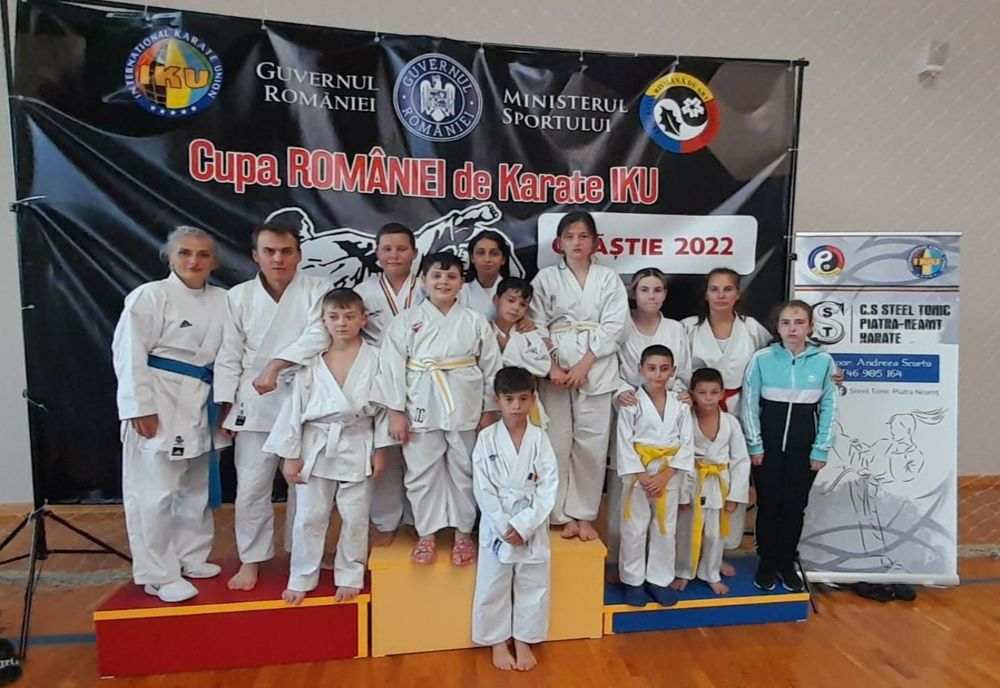 20 de medalii pentru sportivii CS Steel Tonic la Cupa României de Karate IKU 2022