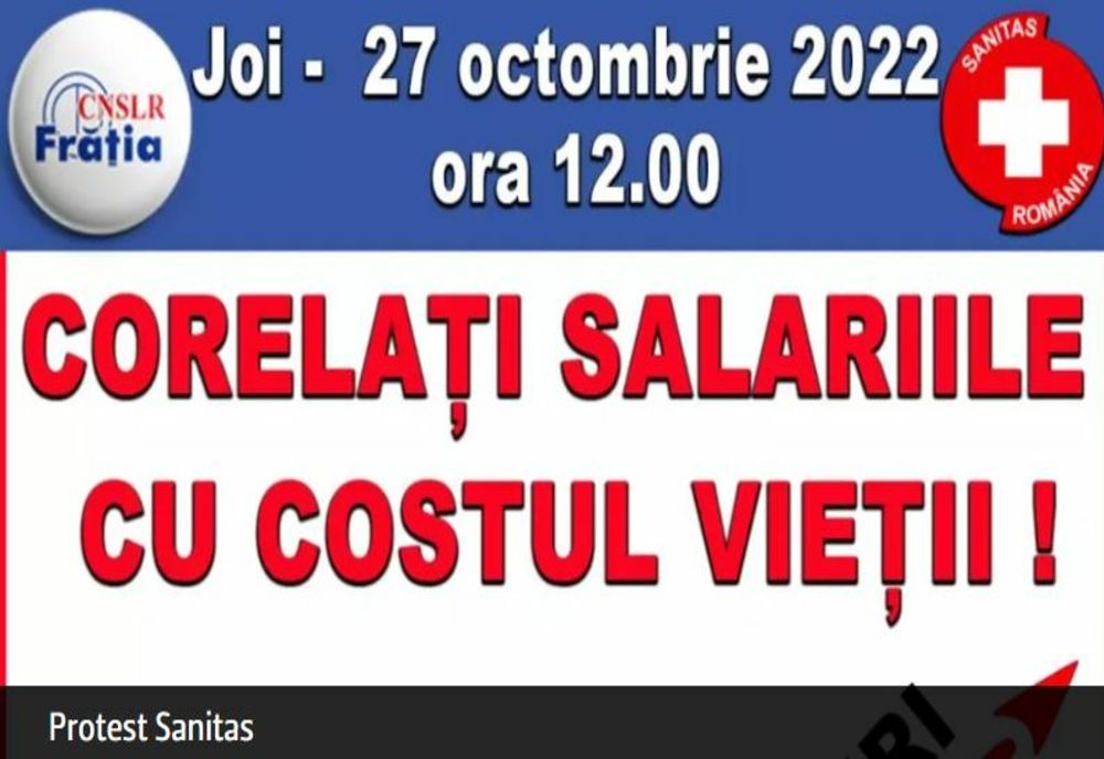 Criza economică scoate din nou oamenii în stradă: sediile ministerelor Muncii și Energiei, pichetate de membrii Sanitas