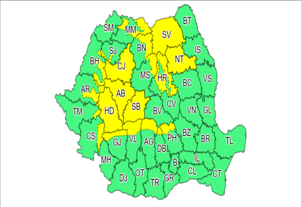 Alba, Suceava și Neamț intră sub COD GALBEN de ninsori. Ce spun meteorologii