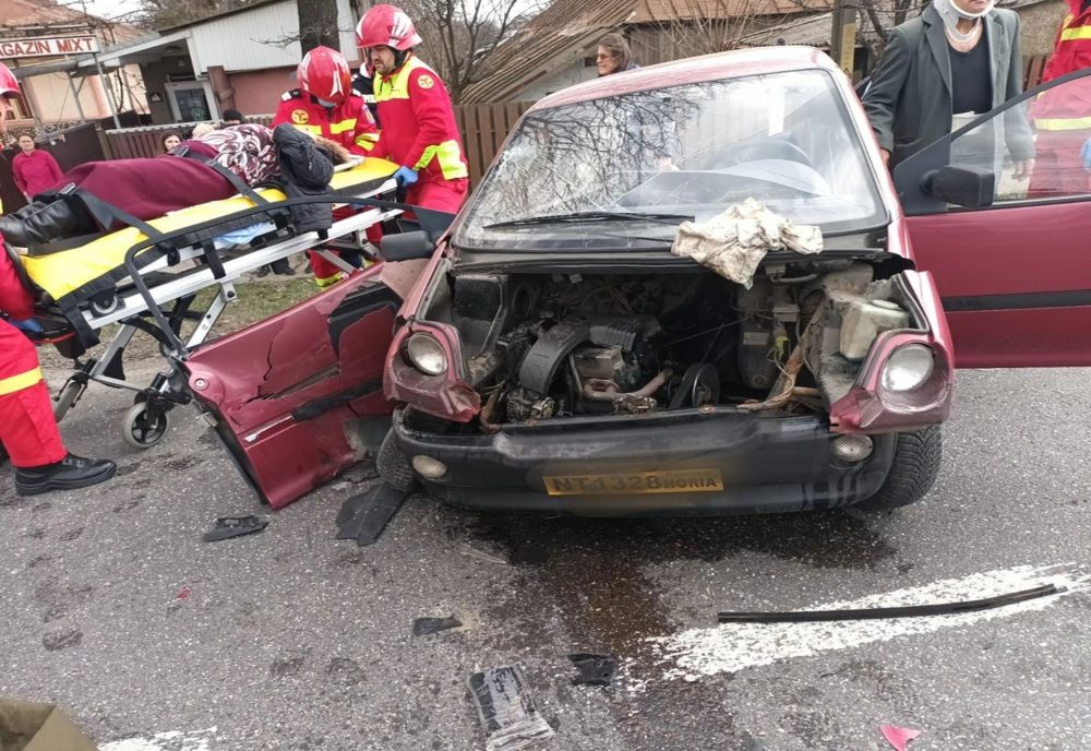Trafic blocat din cauza unui accident rutier în comuna Horia