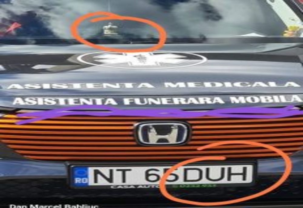 Ambulanță 2 în 1- medicală și funerară trimisă să asiste la o competiție sportivă pentru copii