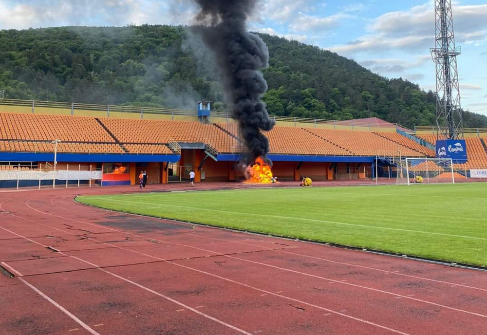 Incendiu pe stadionul Municipal „Ceahlăul” din Piatra Neamț