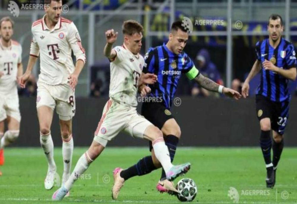 FOTBAL: INTER MILANO, CALIFICATĂ ÎN SEMIFINALELE LIGII CAMPIONILOR, DUPĂ 2-2 CU BAYERN MUNCHEN; A FOST EMIS MESAJ RO-ALERT