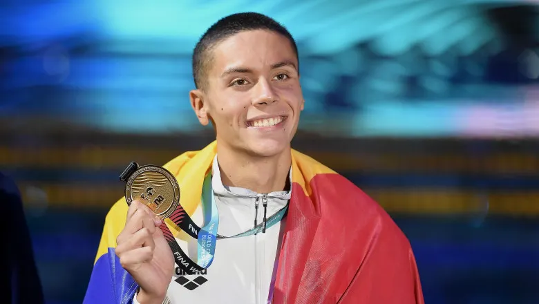 „E idolul meu, dar m-a speriat puțin”. Adversarul lui David Popovici, impresionat de român