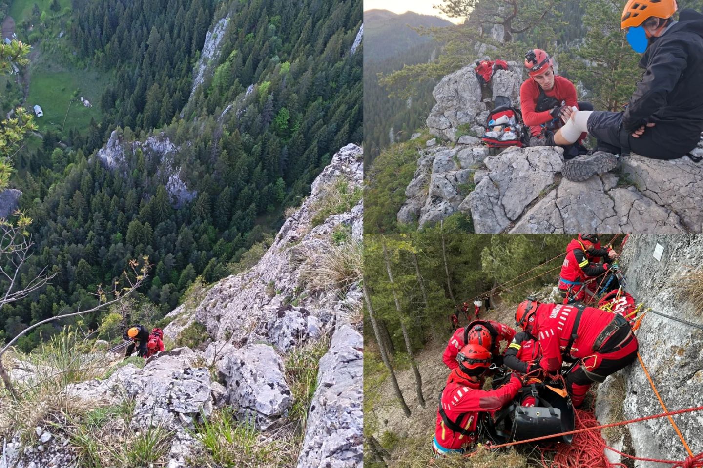 Misiune contracronometru în județul Neamț. Salvamontiștii au recuperat doi turiști din Cheile Șugăului-FOTO