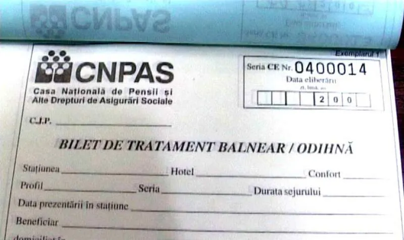 bilete de tratament