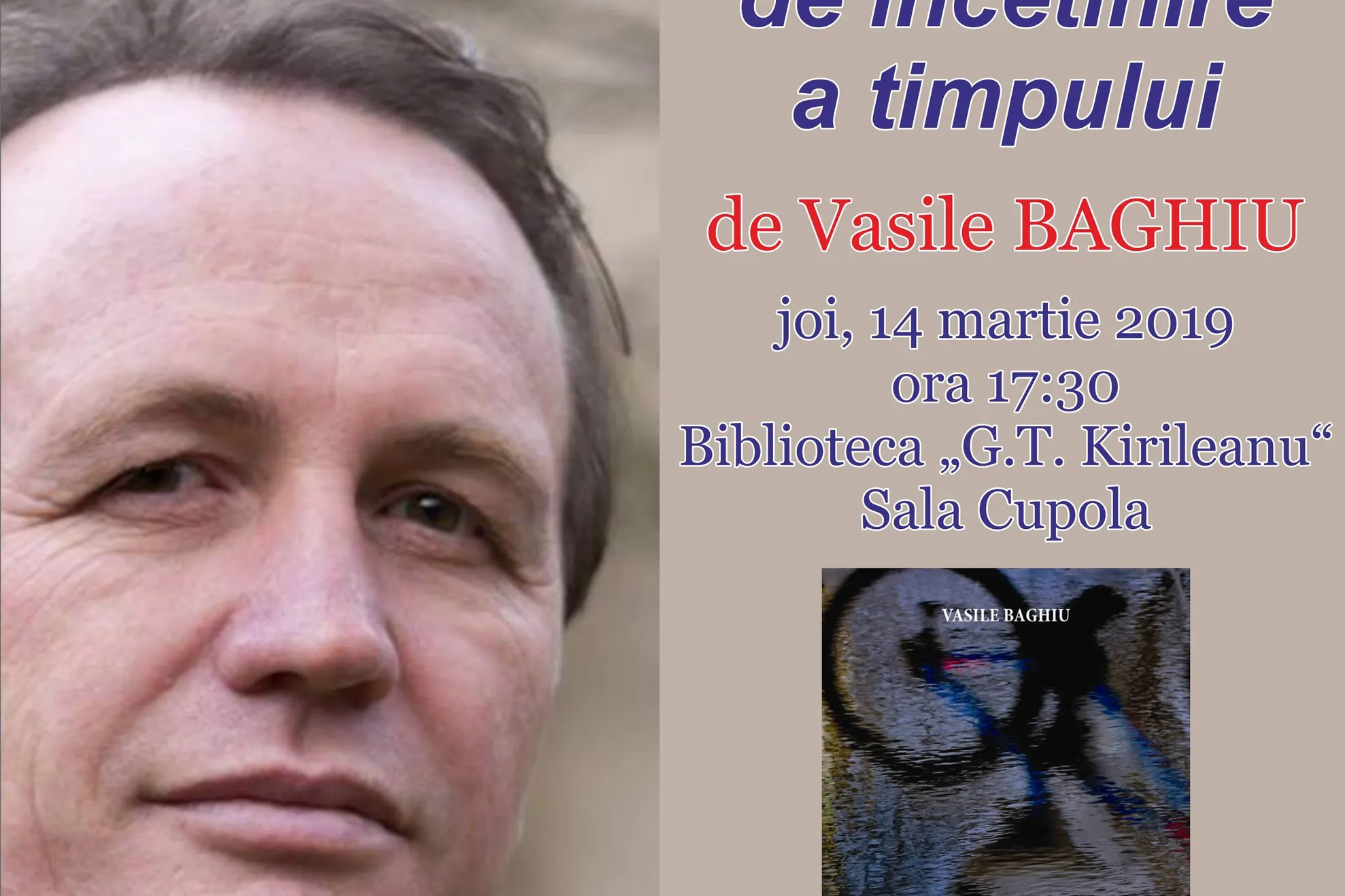 Afis Lansar carte Vasile Baghiu