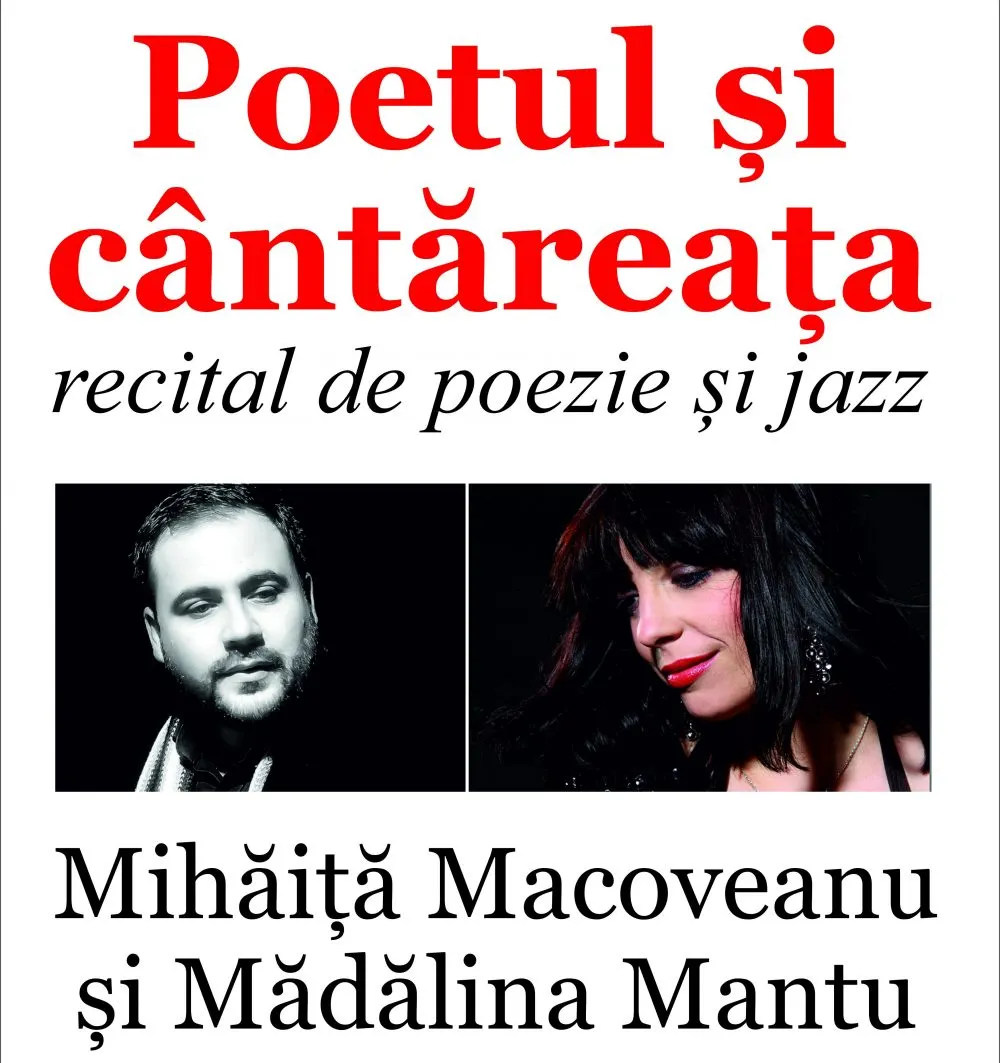 Afis recital poezie și jazz