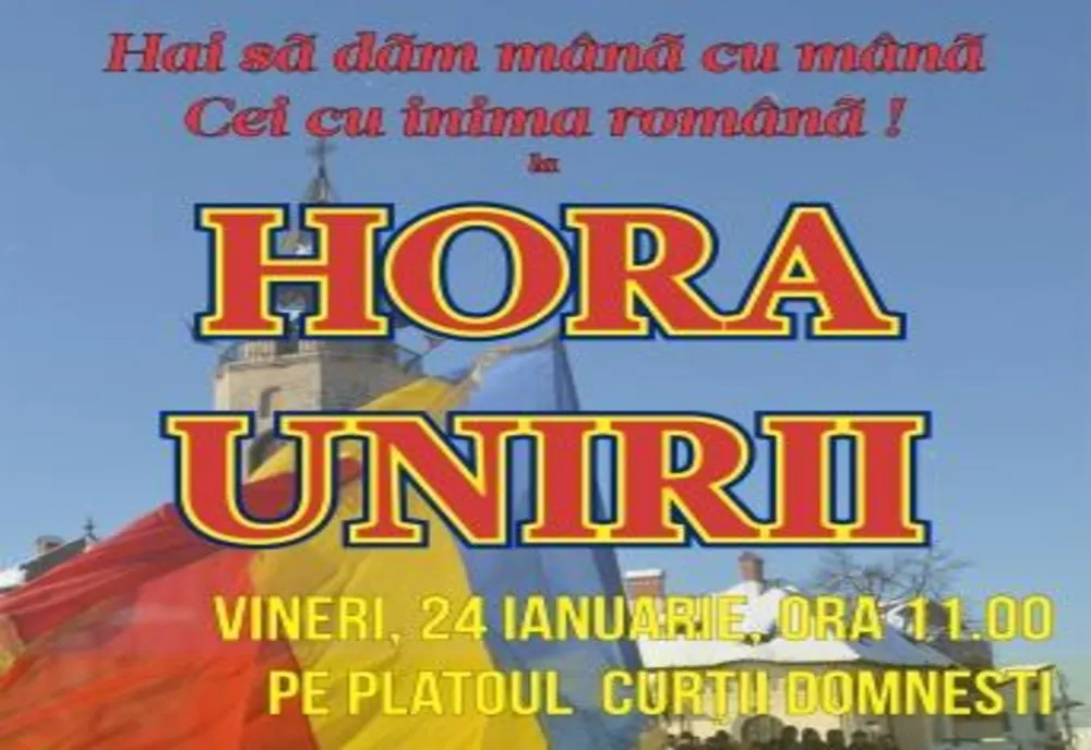 Vineri, 24 ianuarie, “Hora Unirii”, la Piatra-Neamț