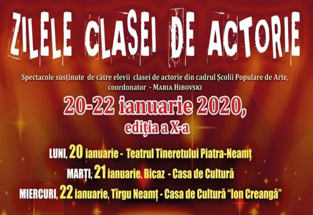 Zilele clasei de actorie, ediția a X-a