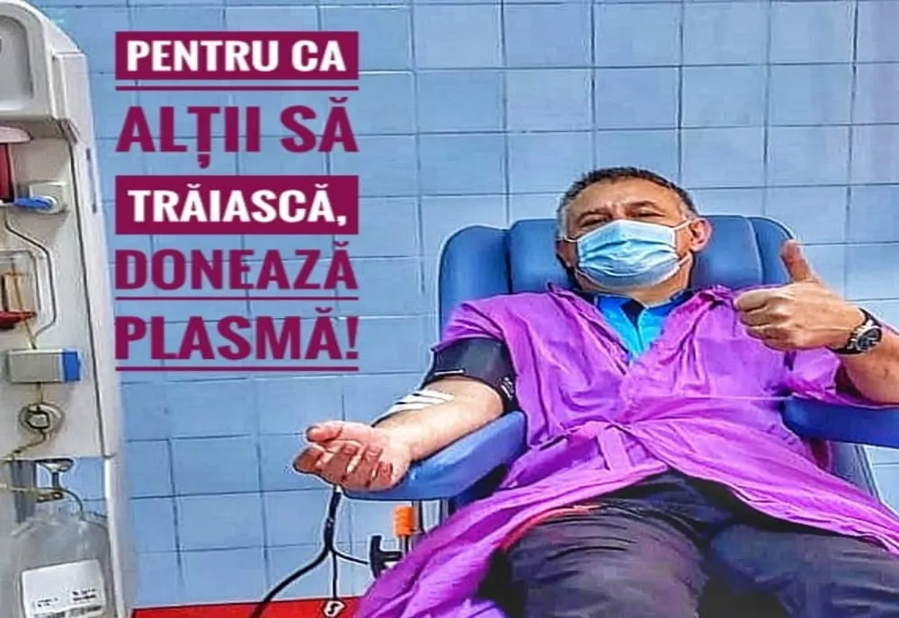 Un jandarm nemțean, vindecat de Covid-19, a donat plasmă convalescentă.